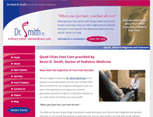 Tablet Screenshot of drsmithdpm.com